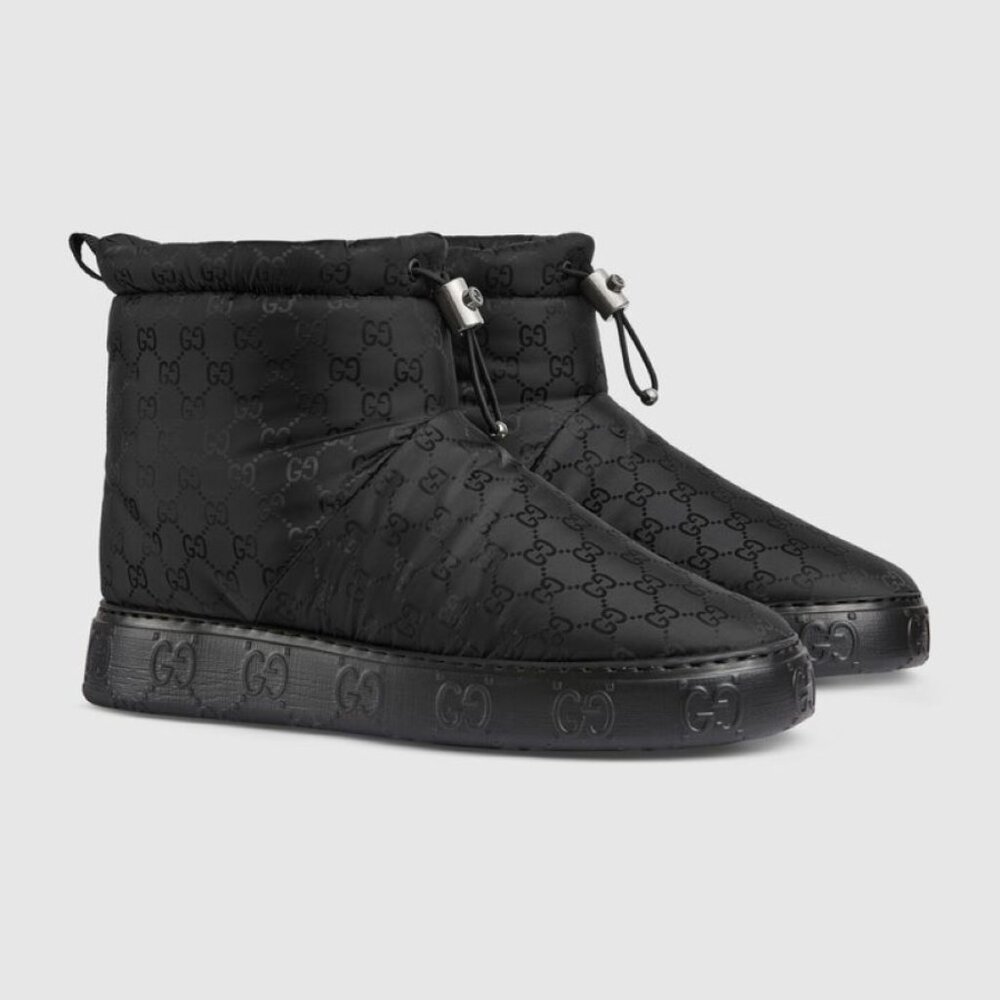 NIB Gucci GG nylon ankle boots G 10.5 US 11.5